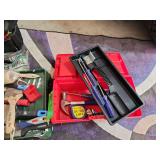 Paint brushes clamps toolbox