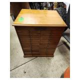 Antique Hamilton printers cabinet