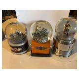 Snow Globes - 3 Harley Davidson