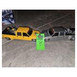 Harley Davidson die-cast trucks with motorcycles