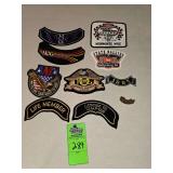 Harley-Davidson patches and pin