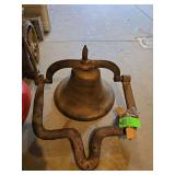 Brass school house bell