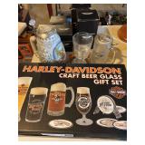 Assorted drinkware