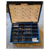 Miscellaneous bolts washers and nuts in container