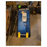 Gutter cleaning kit for leaf blower