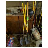 Shovels and pitch fork