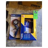 Tire inflator gun and reversible air drill