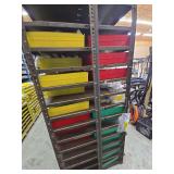 Large metal shelving unit NO contents