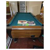 Dynamo pool table with billiards ball sets