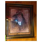 Old sailor with pipe print