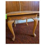 Solid oak side table