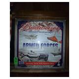 Budweiser US Armed Forces wall sign