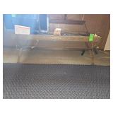 Glass topped coffee table