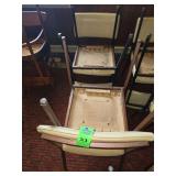 Set of 4 metal chairs
