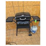 Grill and propane tank