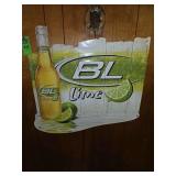 Budlight lime wall sign
