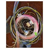 Mix of pex tubing and electrical wire