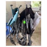 Two wheelchairs
