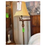 Brass floor lamp