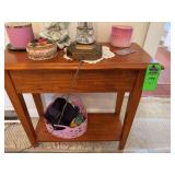 Wood side table