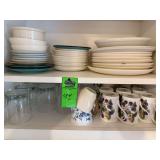 Assorted cups, dishes and bowls