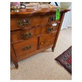 Antique wooden chest of drawers