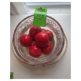 Really nice, heavy duty glass bowl and the basket