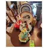 Collector dishes and figurines