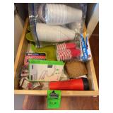 Matches/cups/charging cable