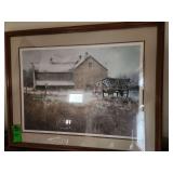 framed print of a painting by American artist Frank Moss Hamilton (1930-1999).