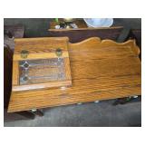 Vintage oak writing desk