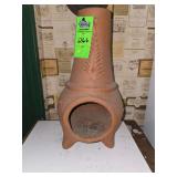 Terracotta chiminea