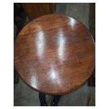 Vintage lamp/window table on casters