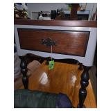Painted drop leaf end/side table