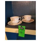 vintage Noritake teacup and saucer from the Diamond Trace collection