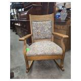 Vintage oak rocking chair