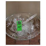 Punch bowl set, 10 cups