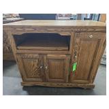 Oak entertainment center