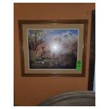 J.Gibson framed art work