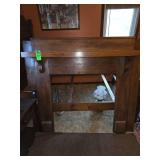 Antique fireplace mantle