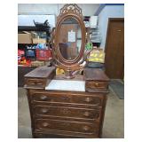 Victorian dresser with marble top