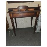 Antique basin stand