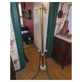 Vintage standing coat rack with marble base