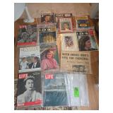 Vintage magazines and newspapers