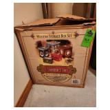 Grandeur Noel wooden storage box set