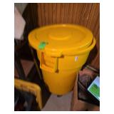 Trash can and contents