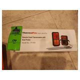 Remote food thermometer with dual probe