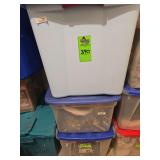 3 totes of christmas decor