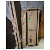 Full size bed frame with headboard,  unopened,  espresso