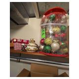 Christmas bulbs and decor